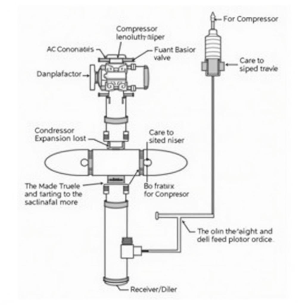 Diagram of Automotive AC System Components