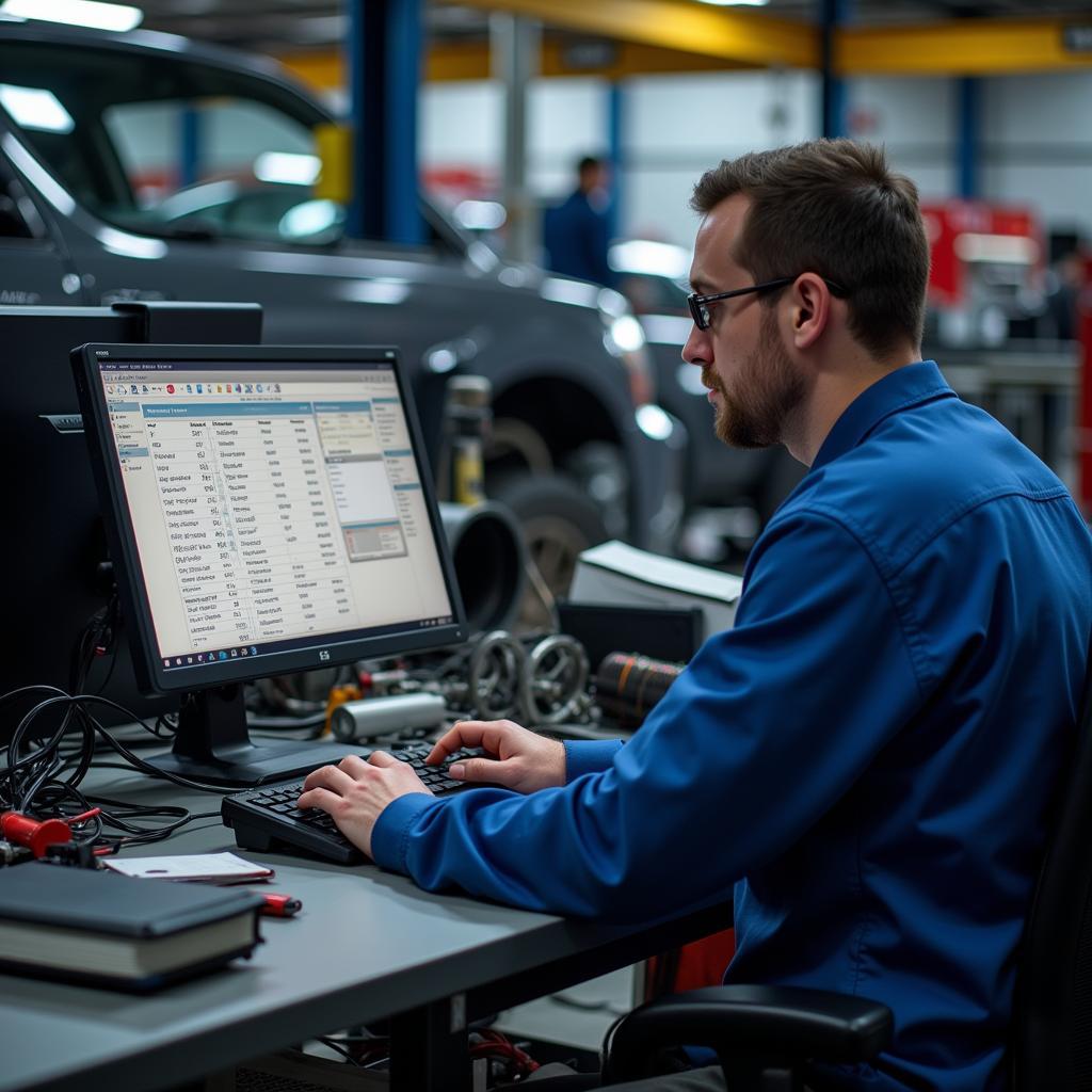 Automotive Parts Specialist at Work