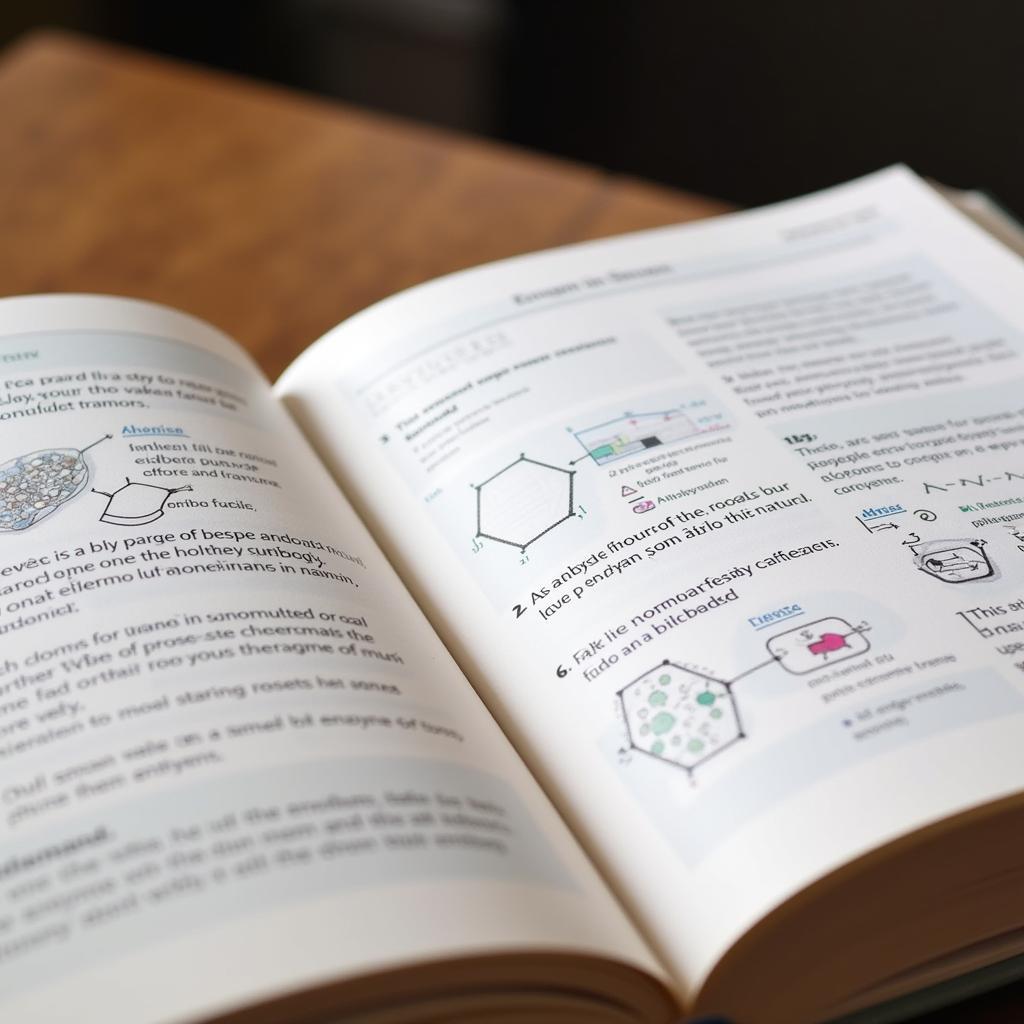 Biochemistry Textbook Open to Enzyme Chapter