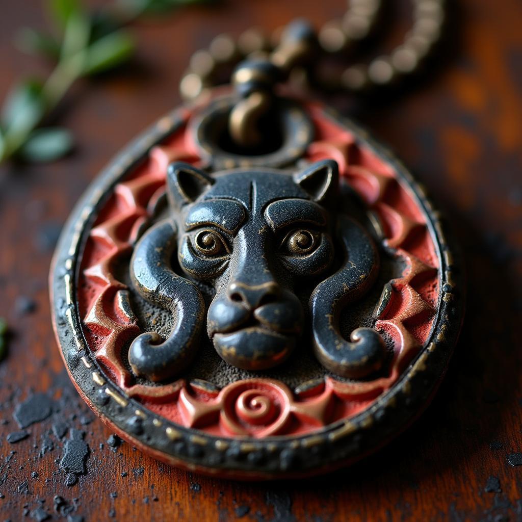 Black Panther Protective Amulet in Southeast Asia