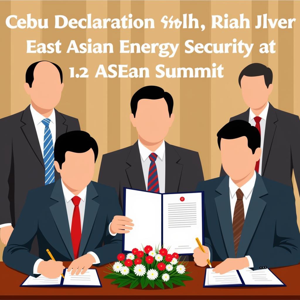 Signing of the Cebu Declaration at the 12th ASEAN Summit