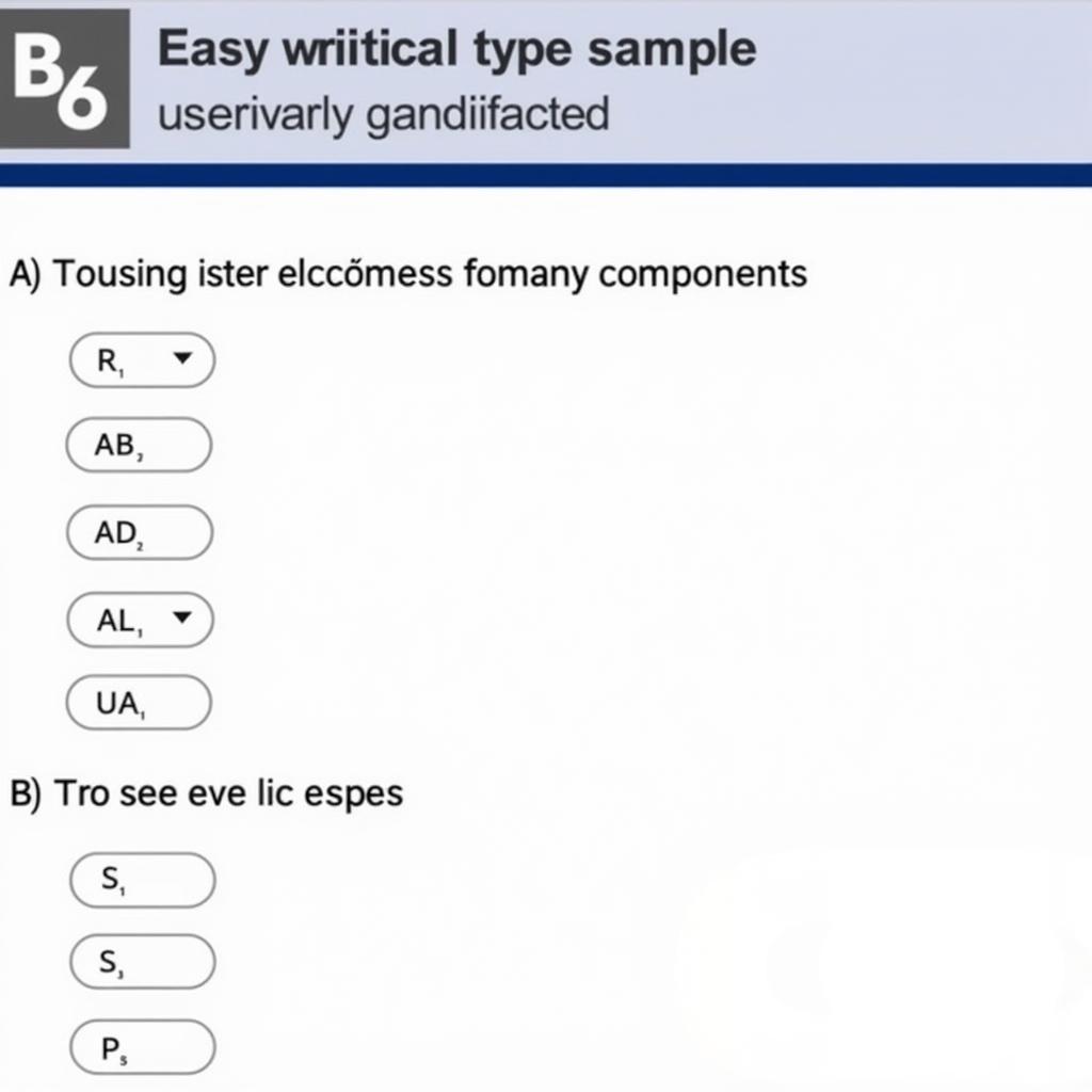 Examples of Common ASE B6 Test Questions