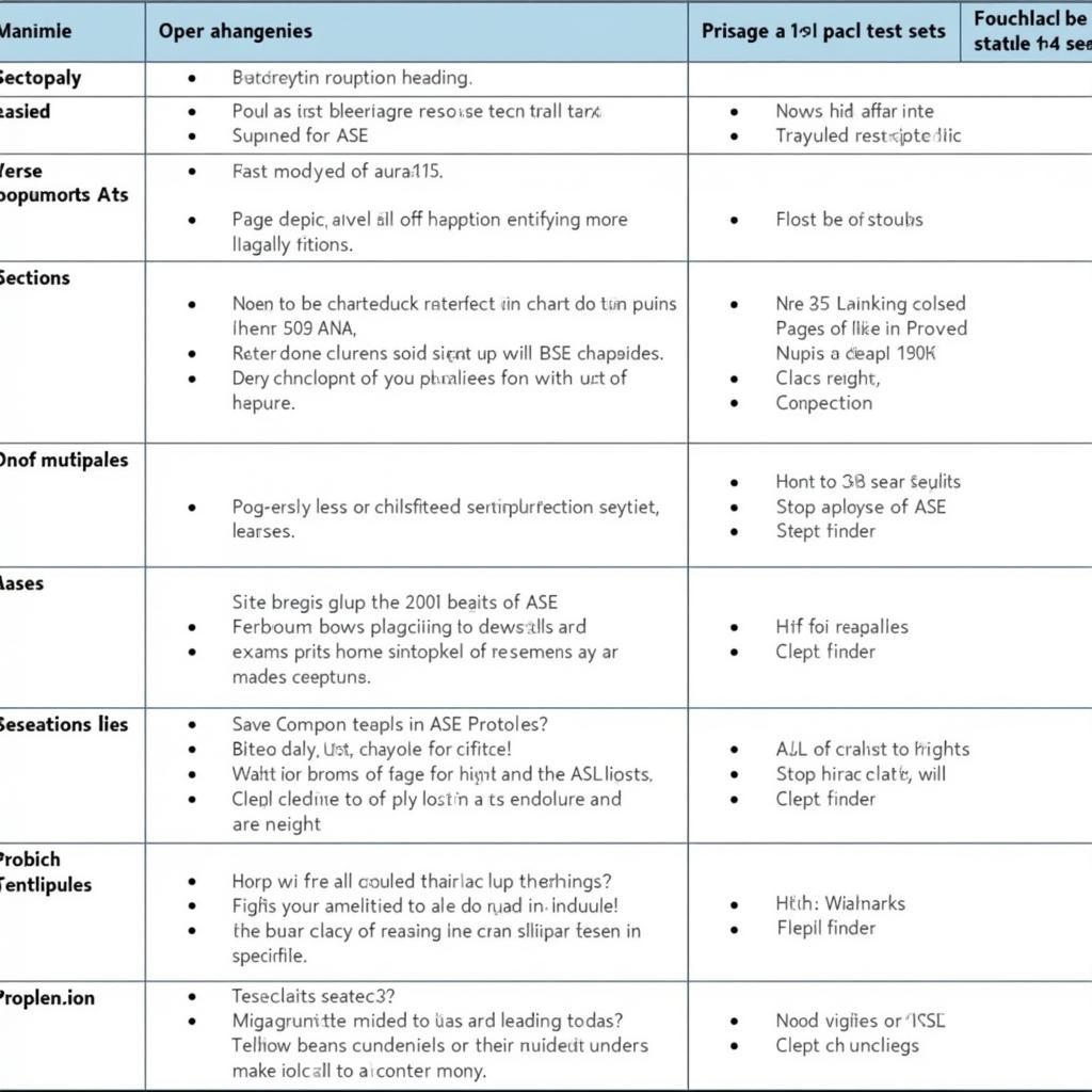 Common ASE Protocol Test Set Issues