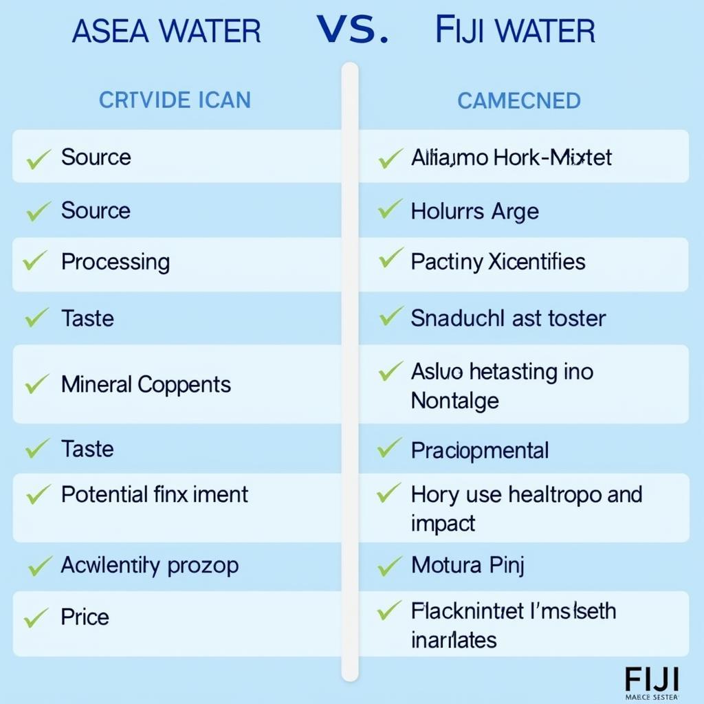 Comparing Asea and Fiji Water