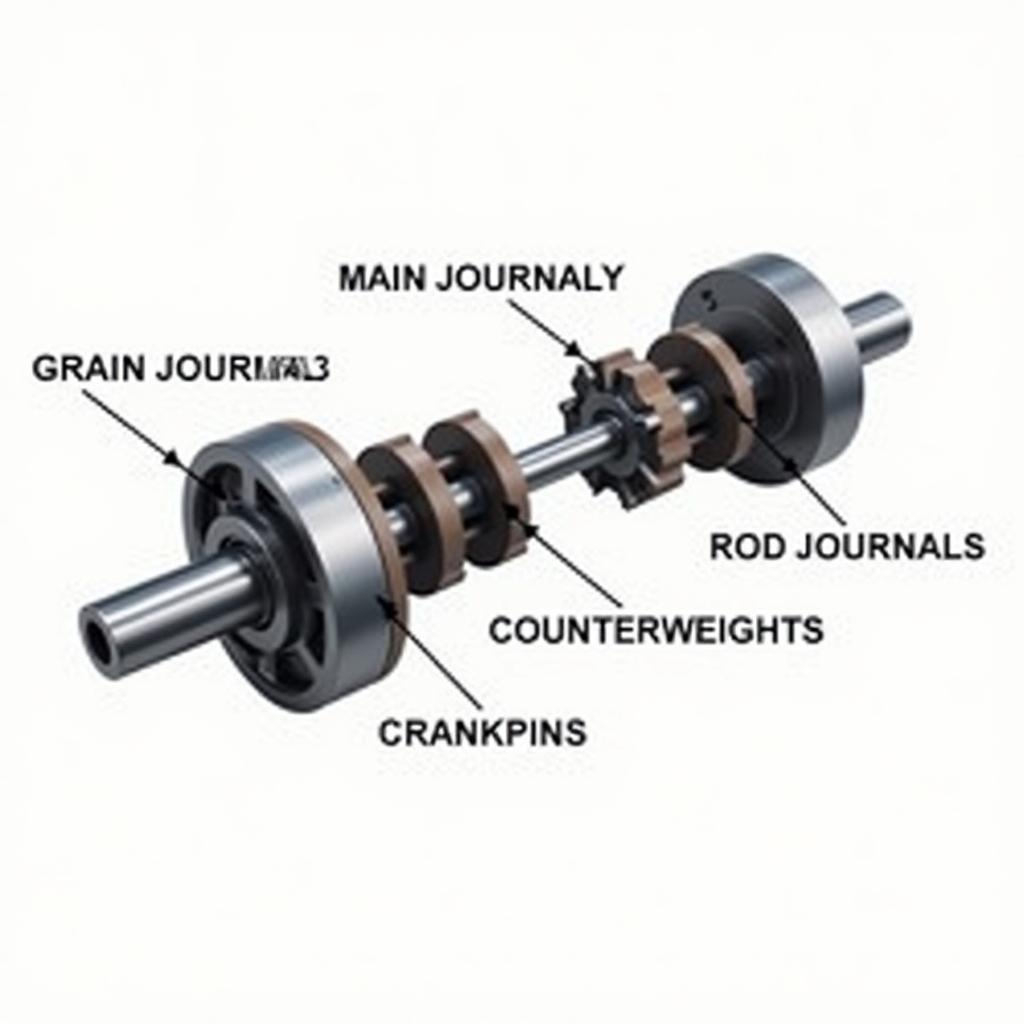 Crankshaft Design and Materials Illustration