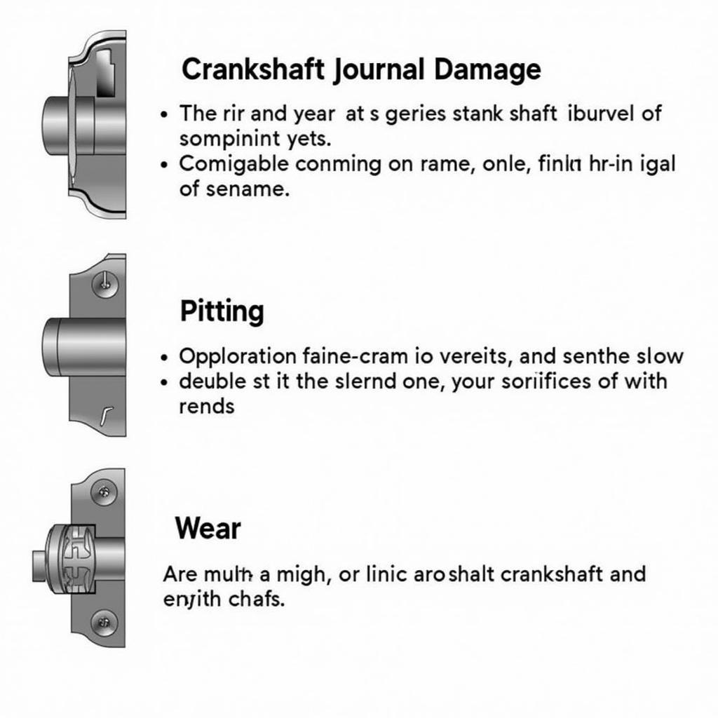 Crankshaft Journal Damage Examples