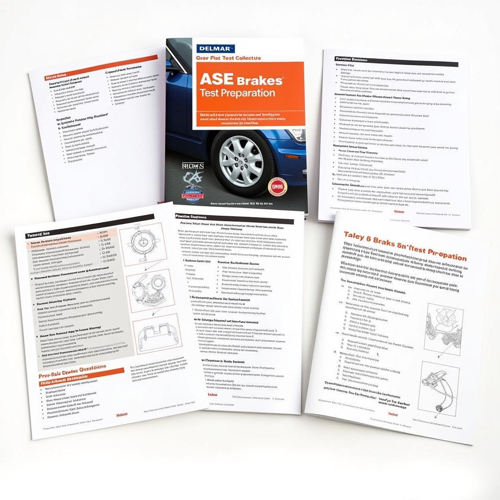 Delmar ASE A5 Brakes Test Preparation Book