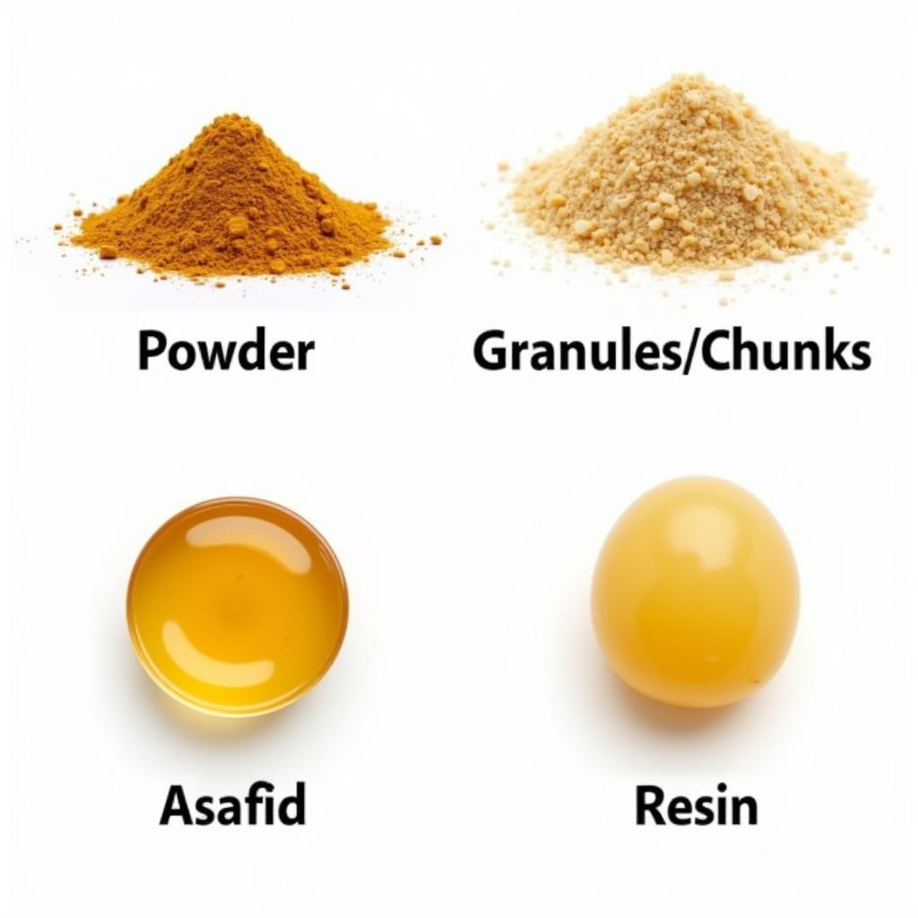 Different Forms of Asafoetida