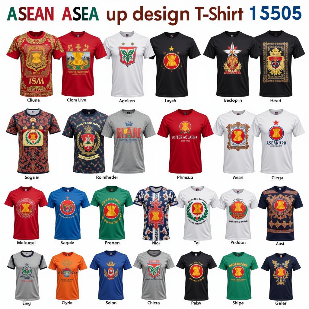 Different Styles of Asean T-shirts