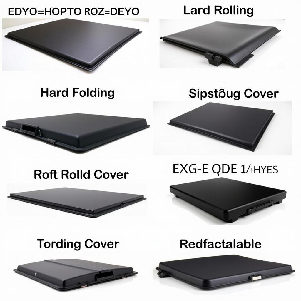 Different tonneau cover types available in the ASEAN market catering to various needs and preferences.