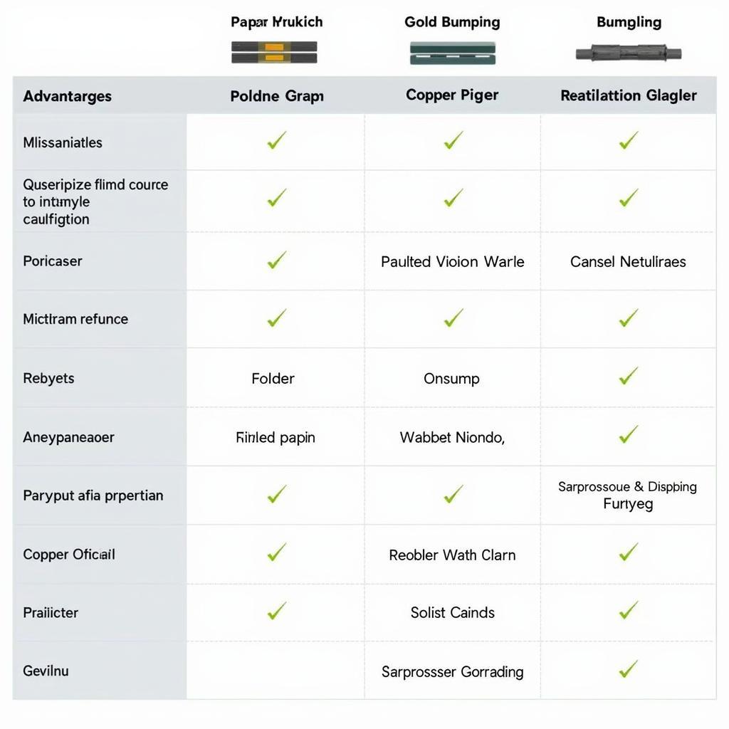 Comparison of Different Wafer Bumping Techniques