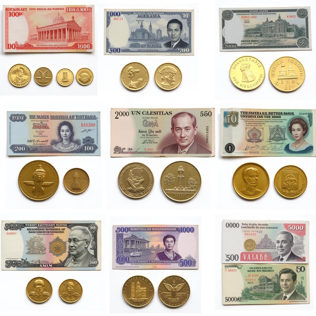 Display of ASEAN Commemorative Coins and Banknotes