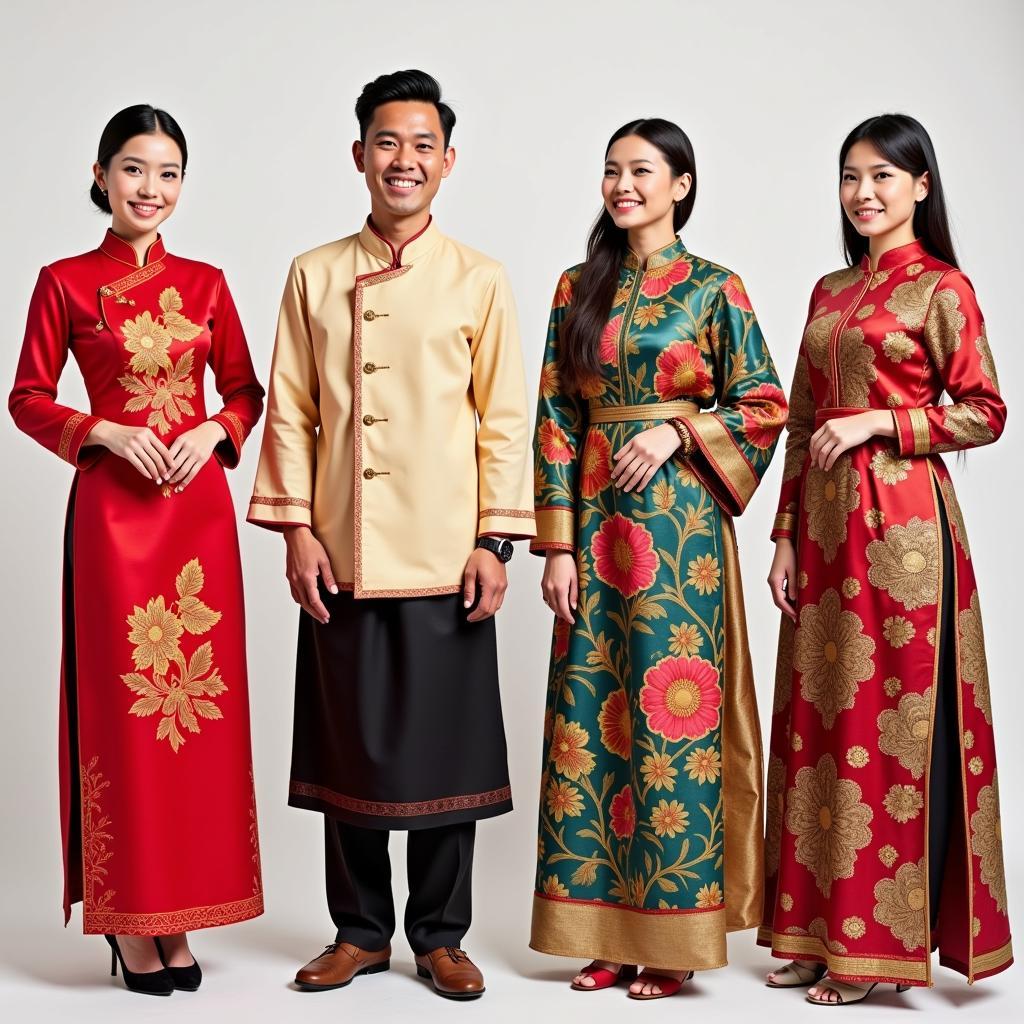 Diverse ASEAN Attire Across the Region