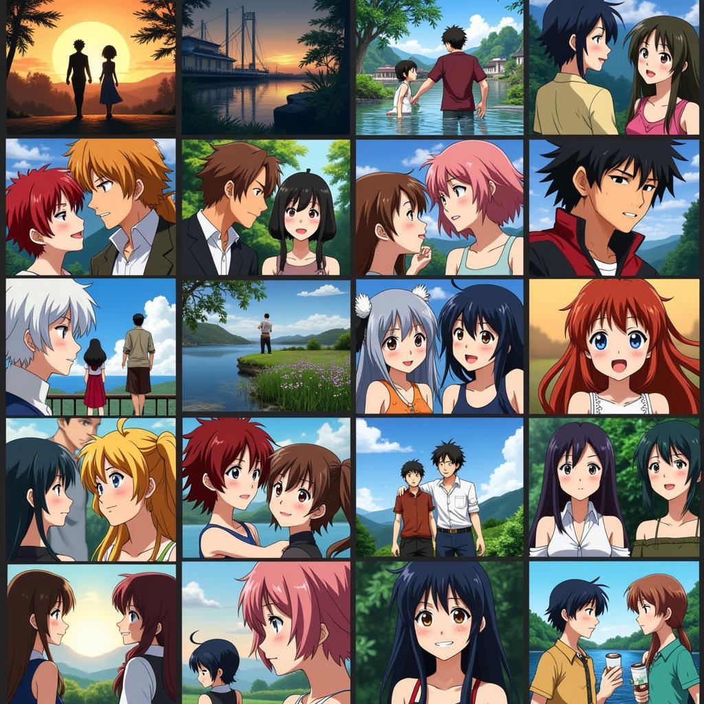 A collage showcasing the diverse genres and themes explored in ASEAN anime