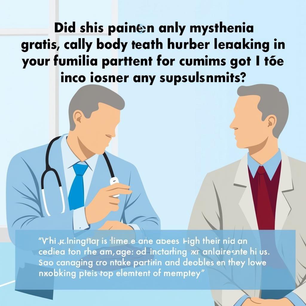 Consulting a Doctor about Myasthenia Gravis