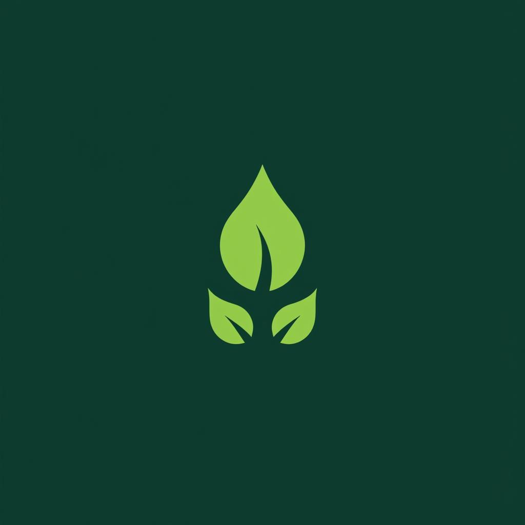 Eco-Friendly Cleaning Logo with Green Leaf