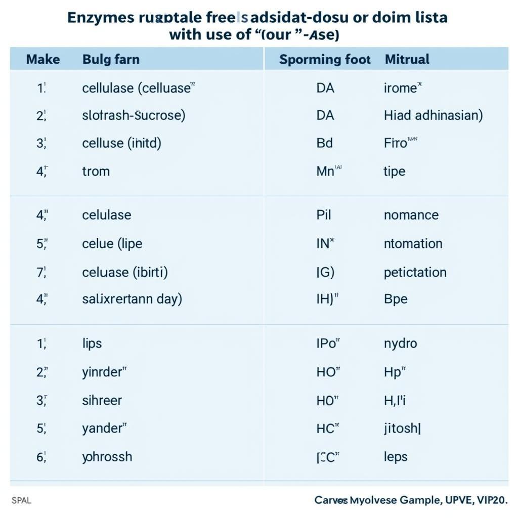 Enzyme Naming Examples