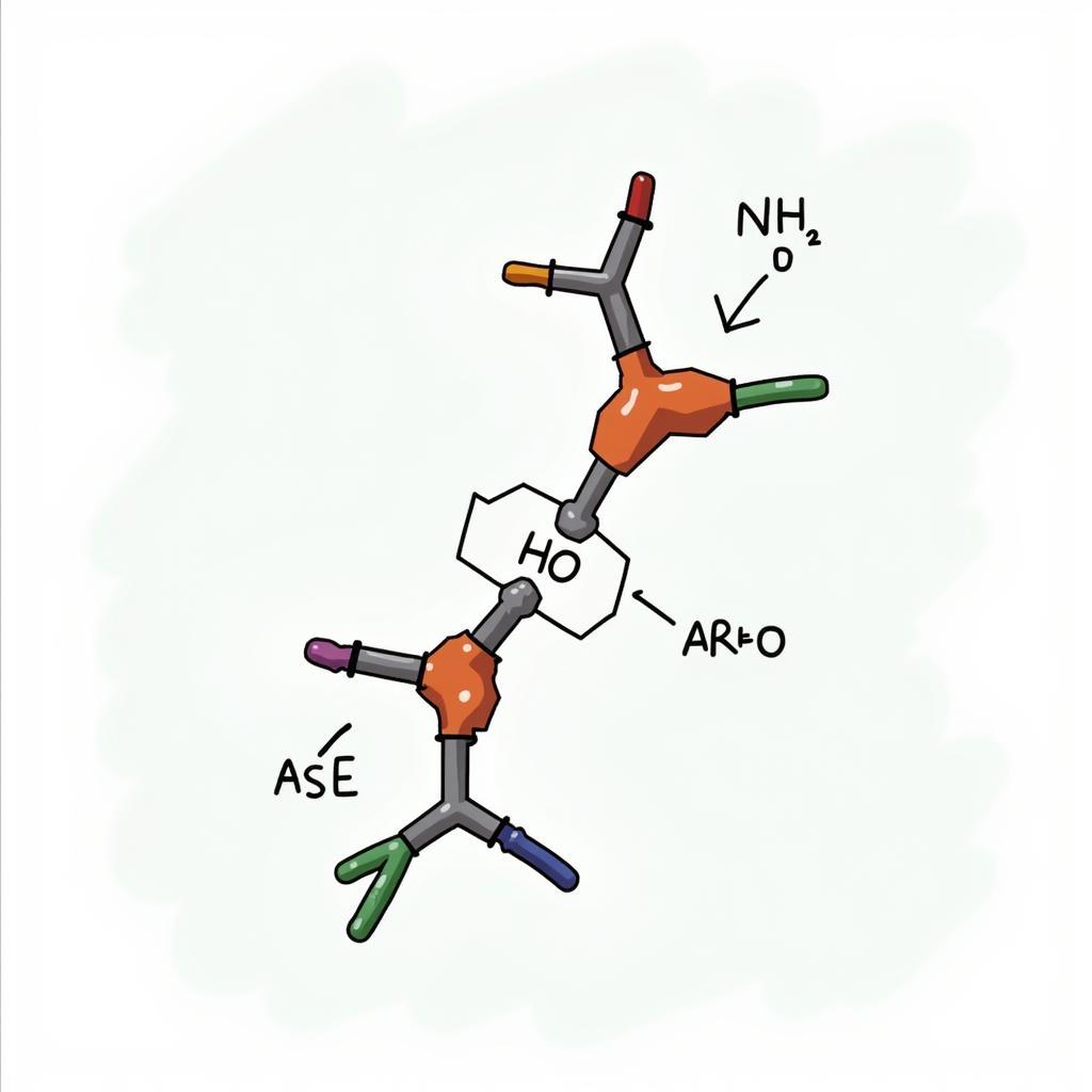 Enzyme-Substrate Complex: A medical illustration depicting an enzyme binding to its specific substrate, highlighting the "lock and key" mechanism.