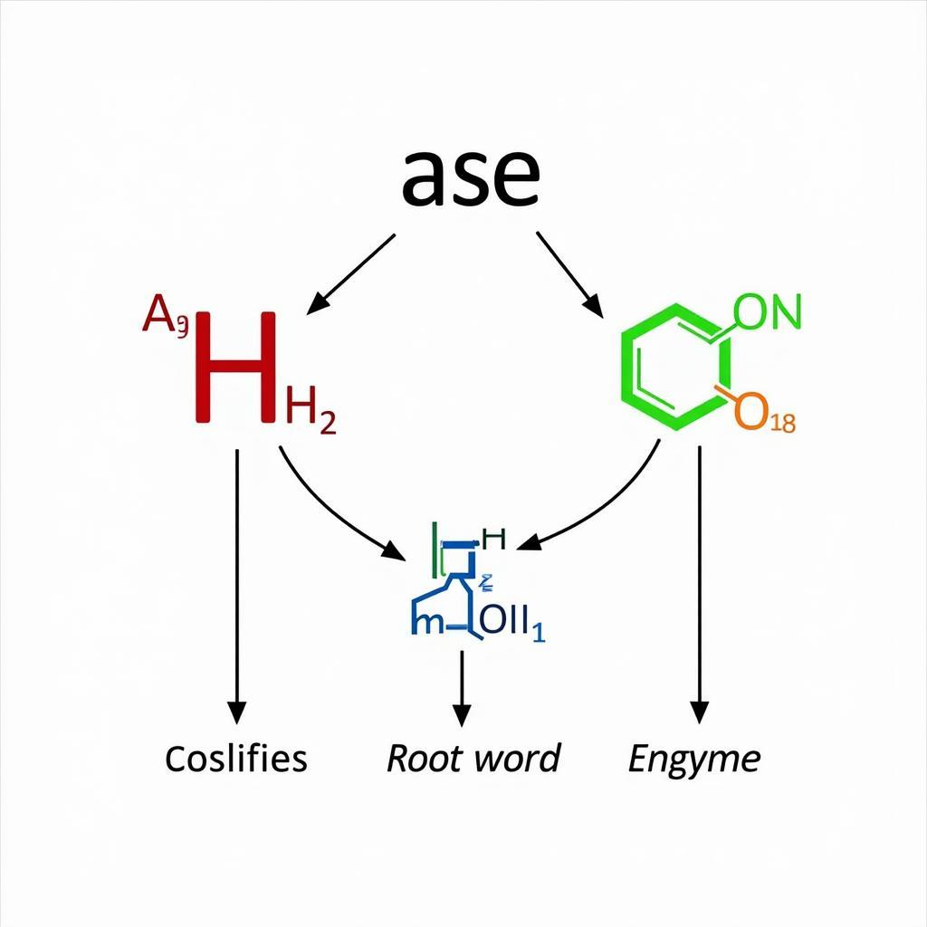 Enzyme suffix "ase" in medical terms