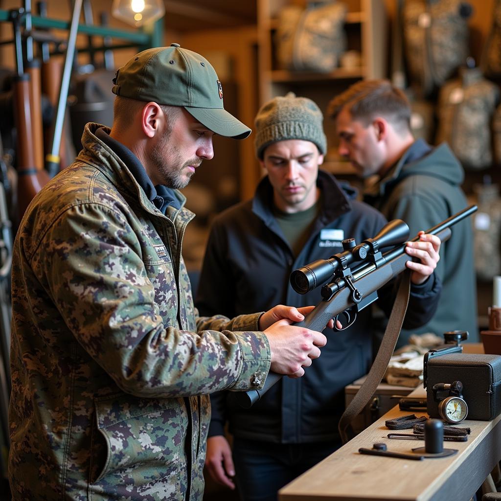 Finnish Hunter Selecting Gear