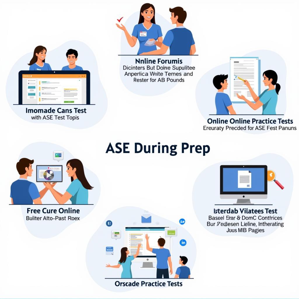 Free ASE test preparation resources like online forums and study guides