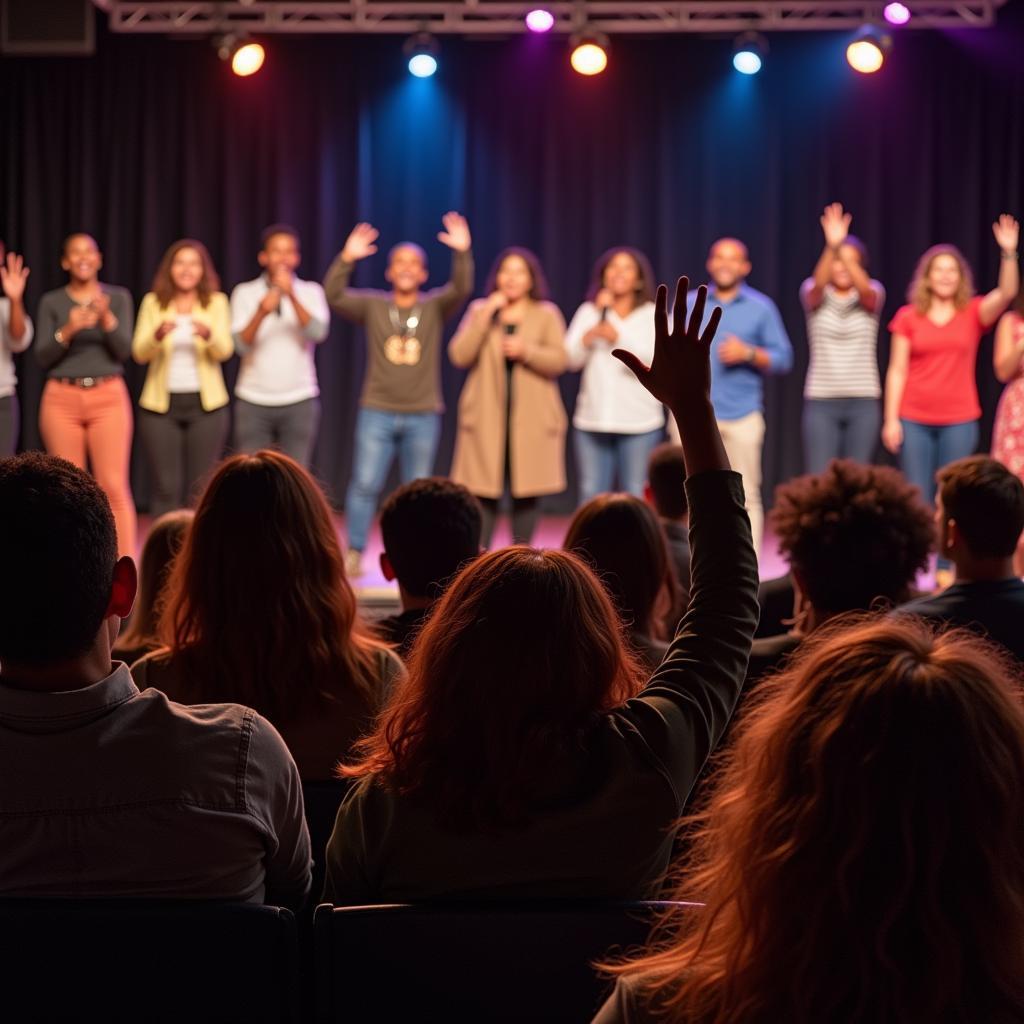 Global Audience Enjoying South African Gospel Concert