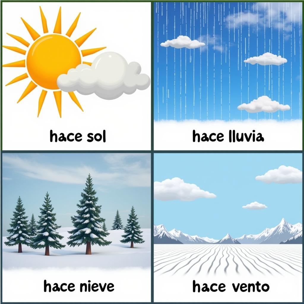 Illustrative Examples of "Hace" in Weather Expressions