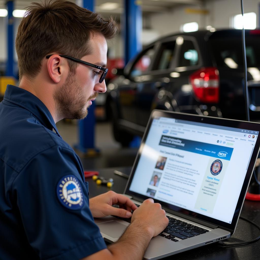 Hawaiian Mechanic Using the ASE Website