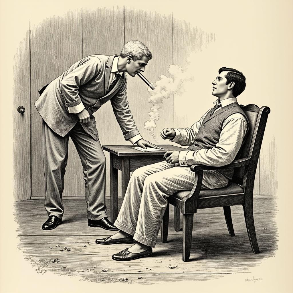 Historical Medical Depiction of "The Vapors"