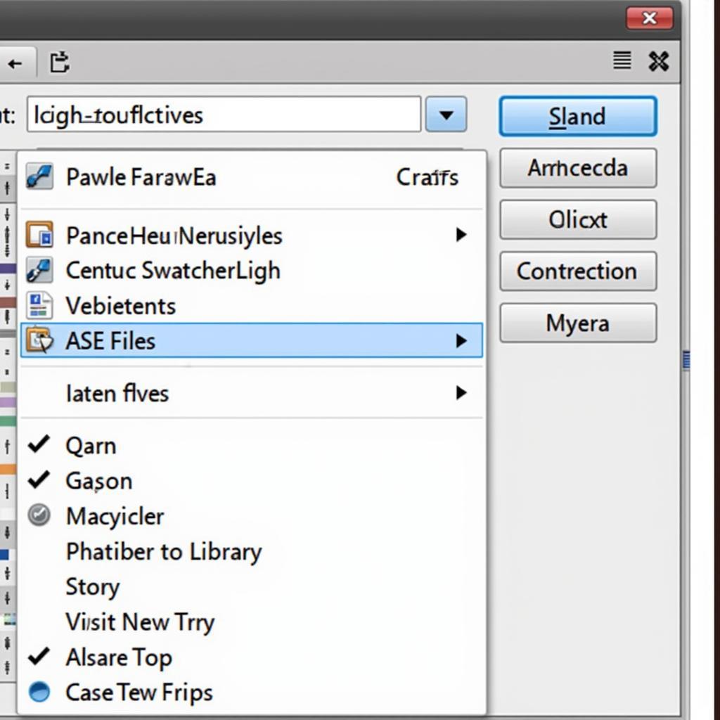 Importing an ASE File into Illustrator