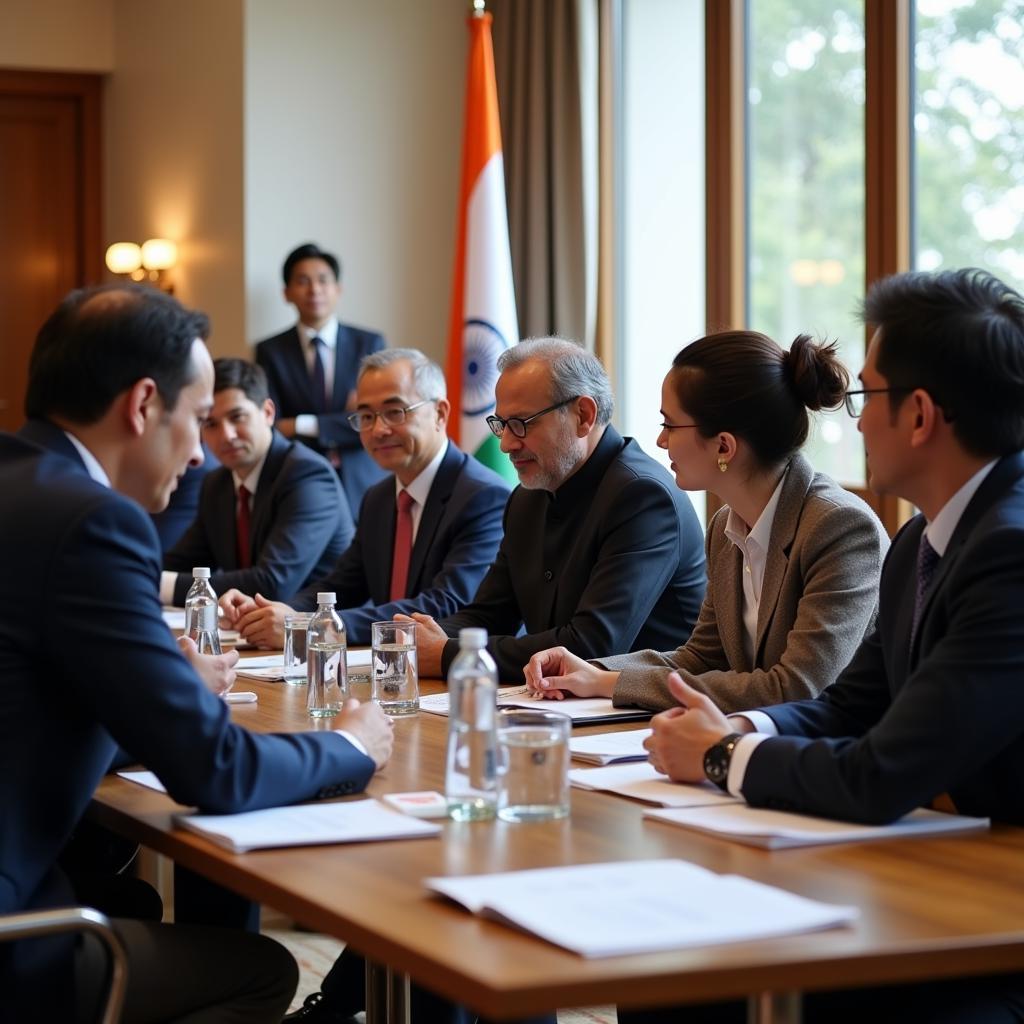 Business leaders meeting at the 2019 India ASEAN summit