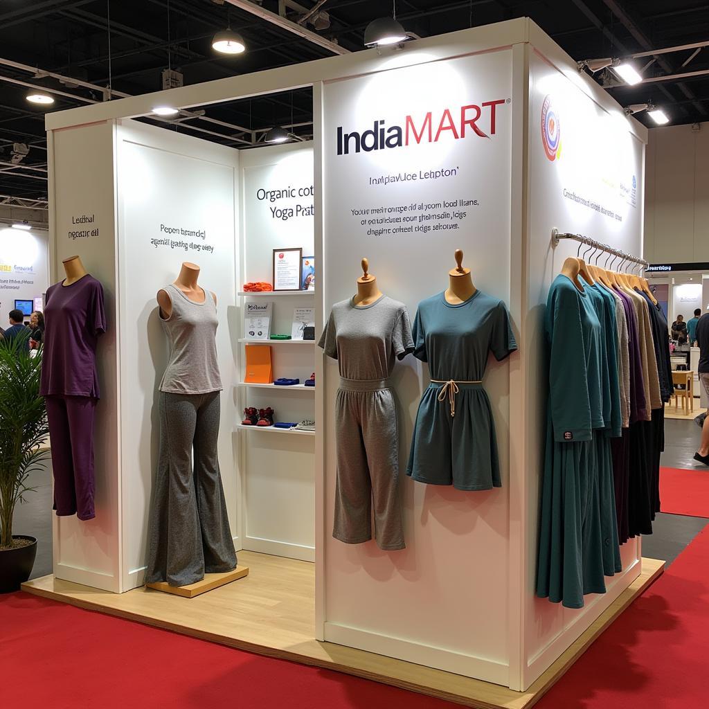 IndiaMART Supplier Showcasing Organic Cotton Yoga Apparel