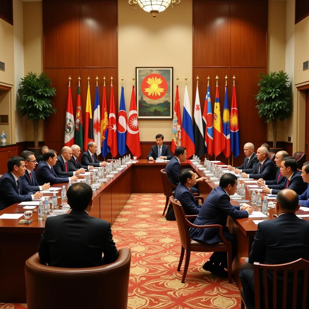 Inside the 32nd ASEAN Summit Venue in Singapore