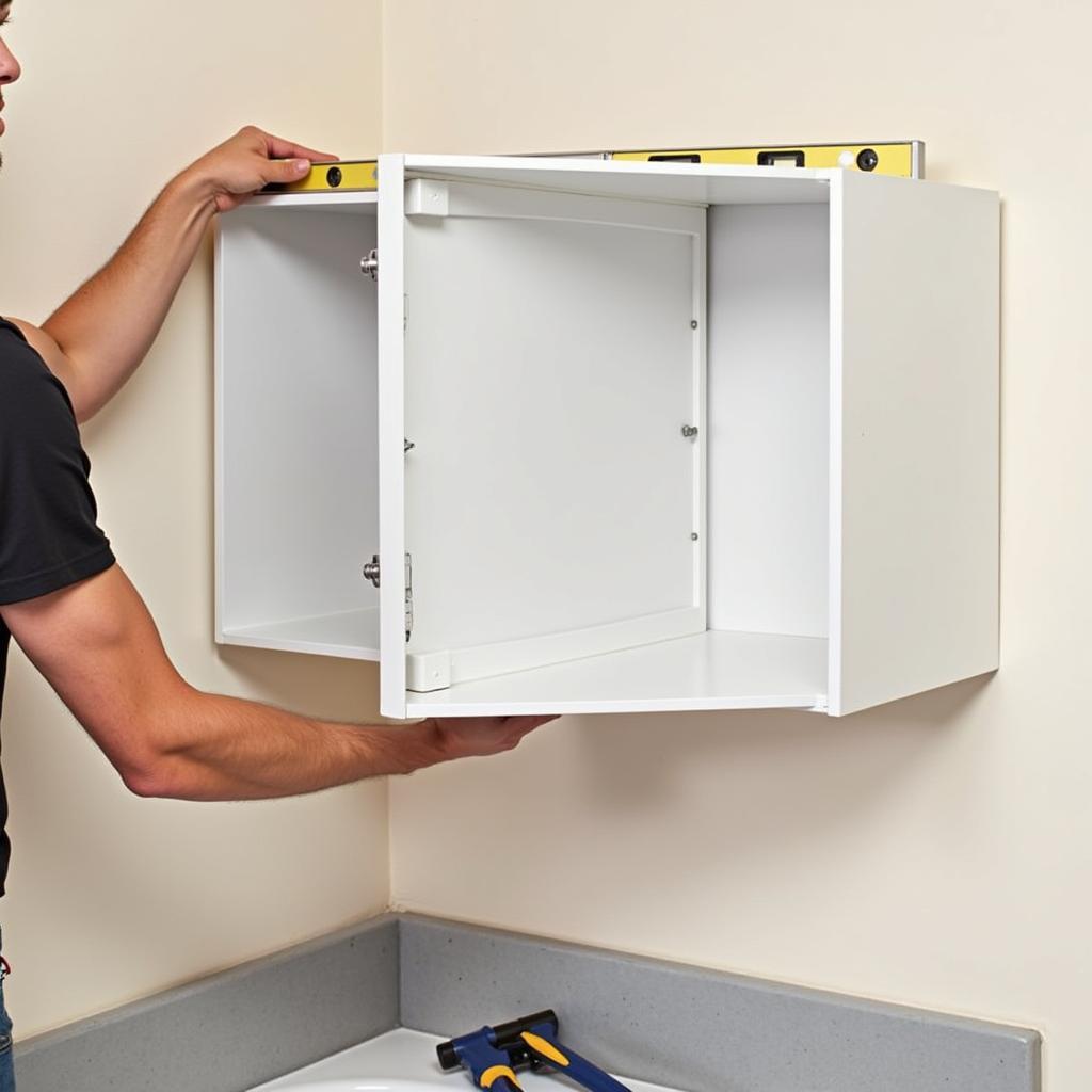 Installing a Bathroom Cabinet