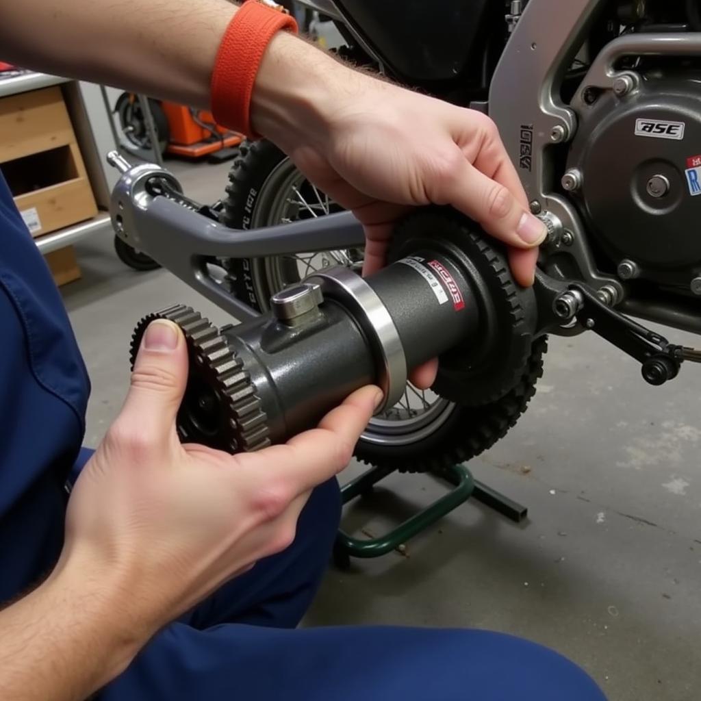 Installing an Ase 250 Enduro Flywheel