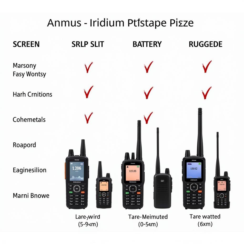 Comparison of Iridium PTT Handsets