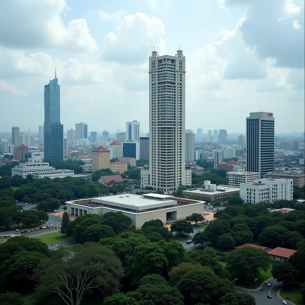 Jakarta Cityscape featuring the ASEAN Secretariat building