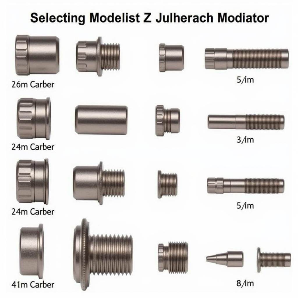 Jet-Z Compact Moderators for Different Calibers