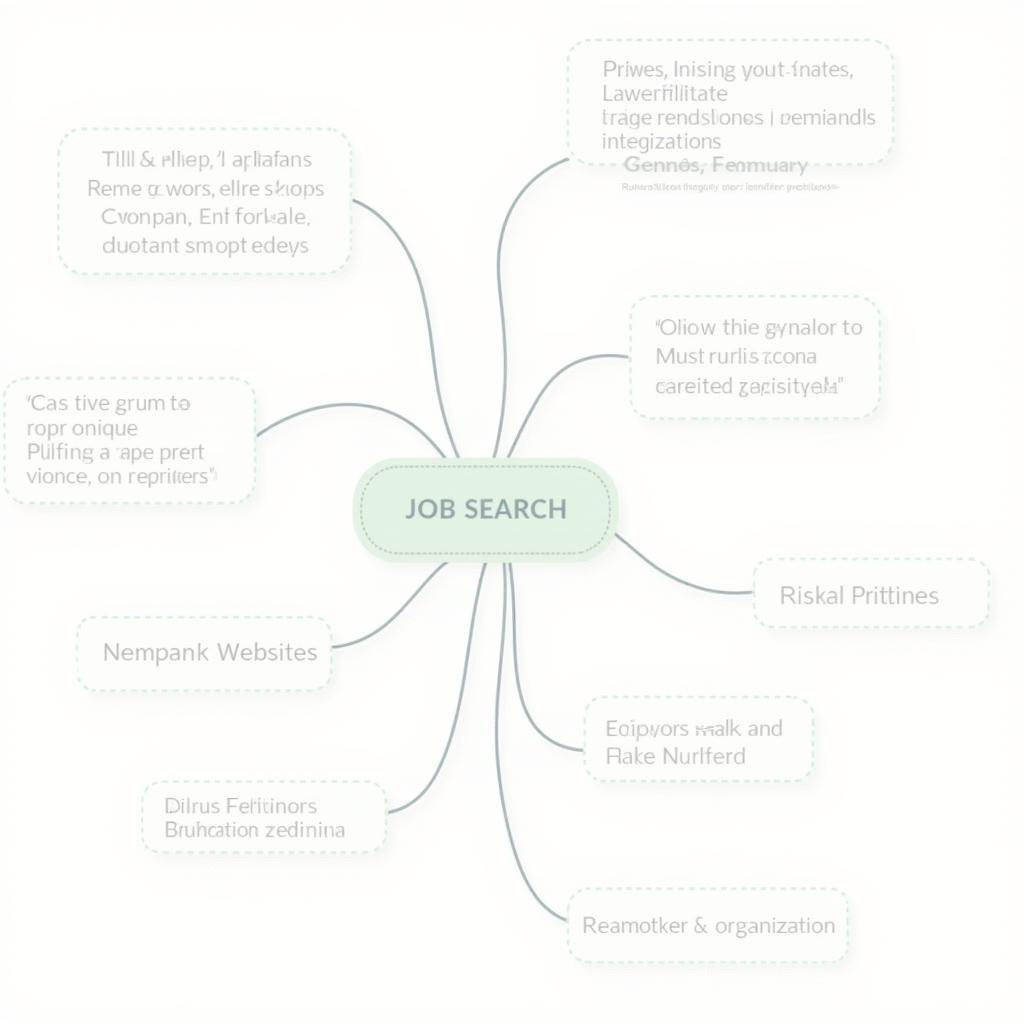 Mindmap for Job Search Strategy in Fertilizer Industry