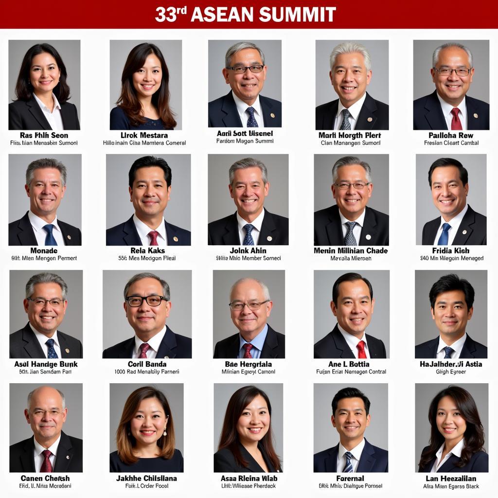 Key Figures at the 33rd ASEAN Summit