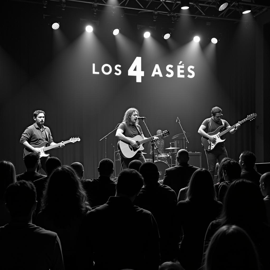 Los 4 Ases Performing Live