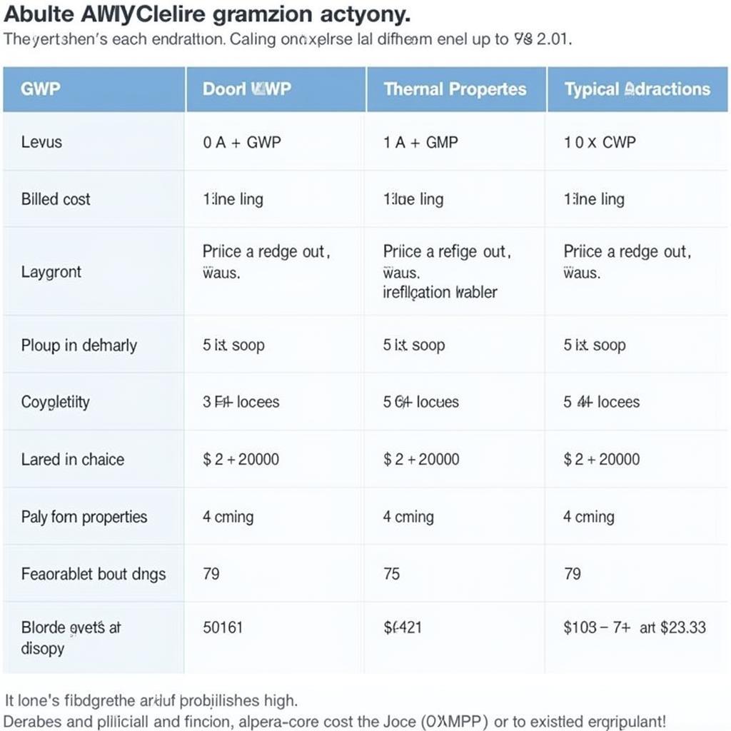 Low-GWP Refrigerant Options Chart