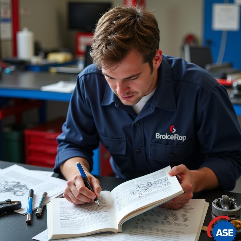 Mechanic Studying ASE T4 Study Guide