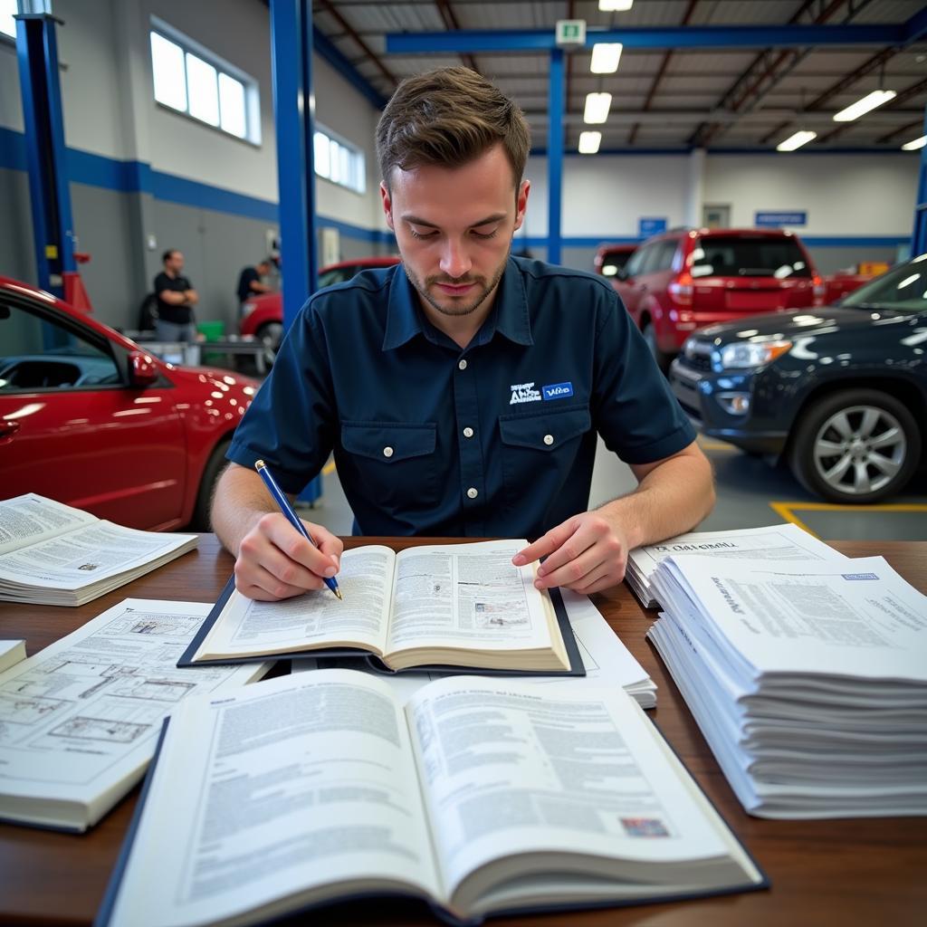 Mechanic Studying for ASE Exam