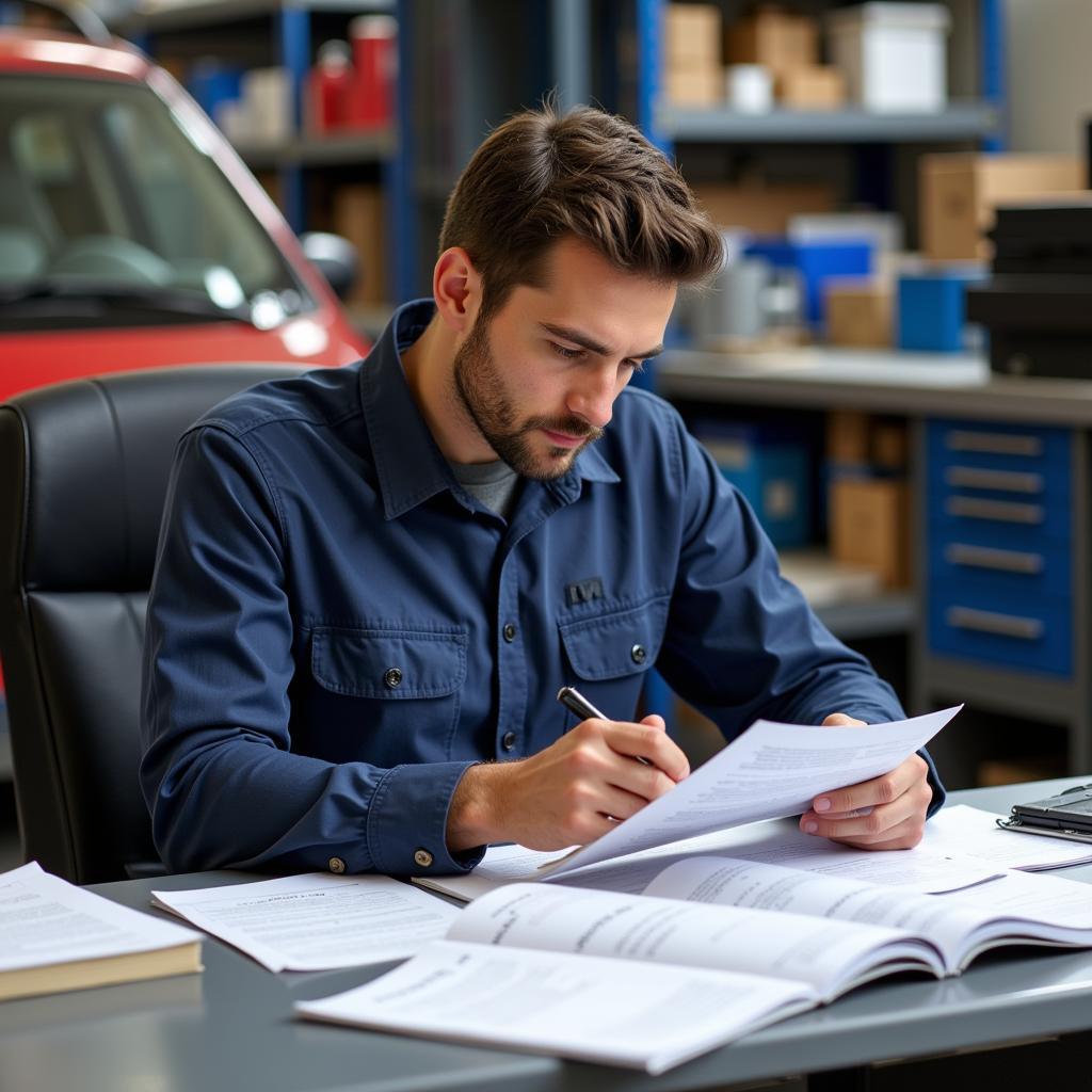 Mechanic Studying for ASE Exam