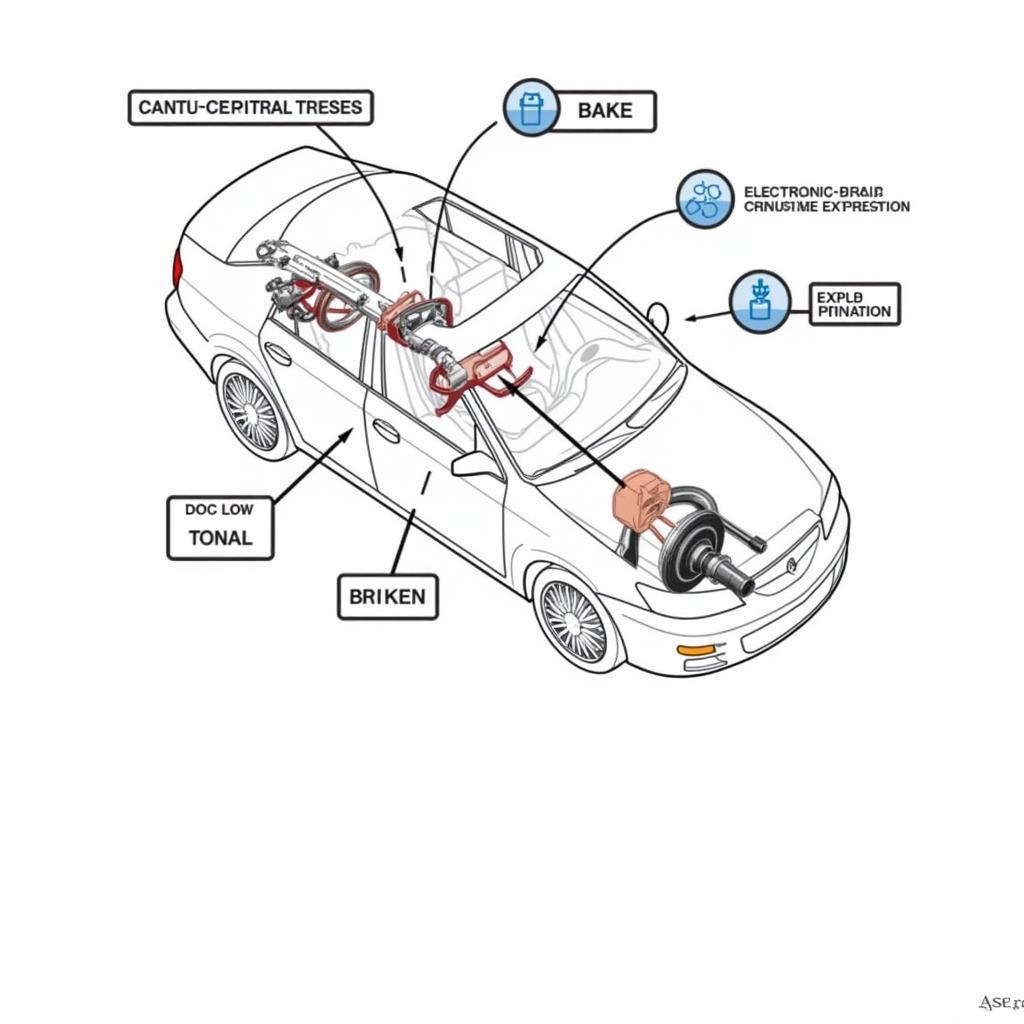 Modern Car Brake System Components