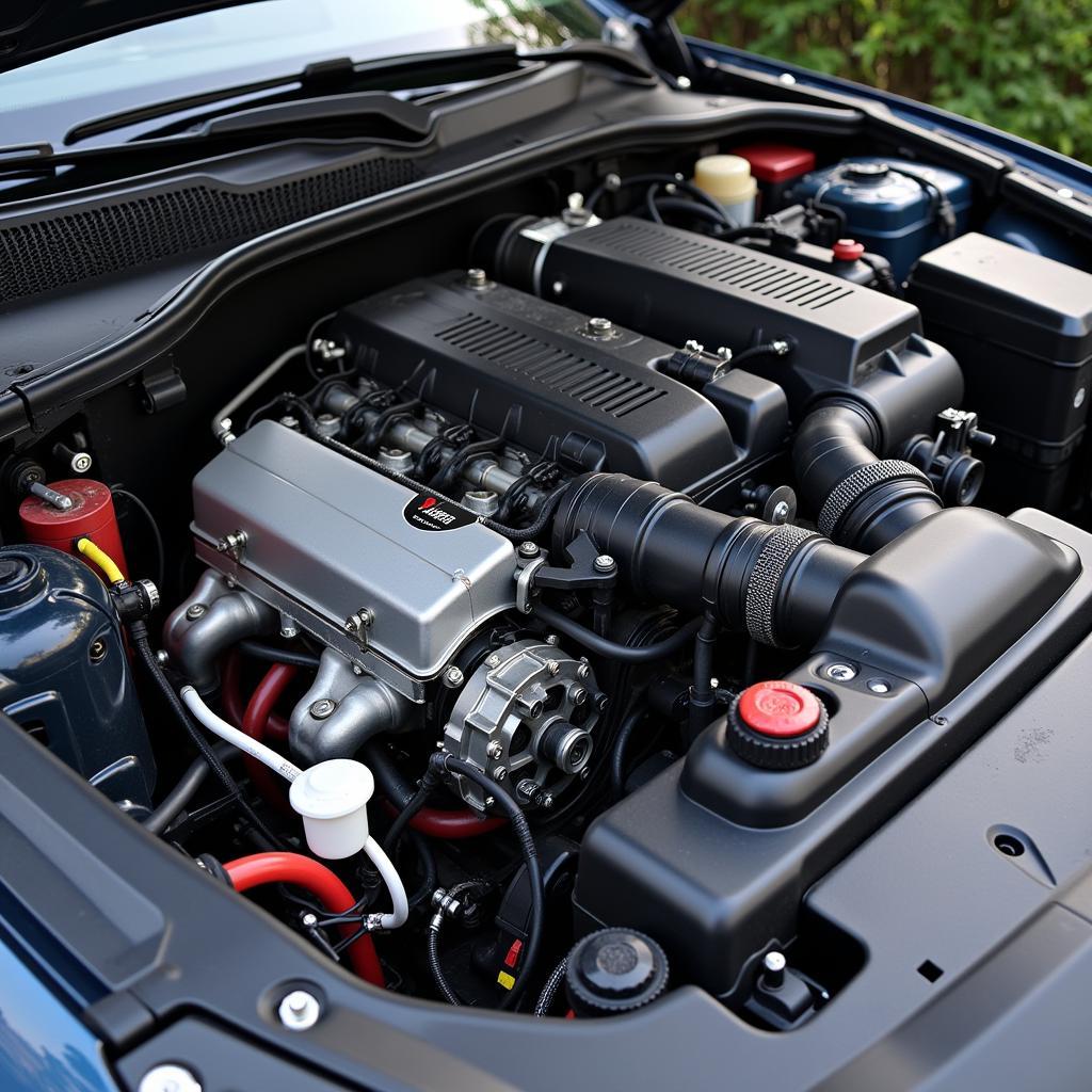 Modern Car Engine Bay