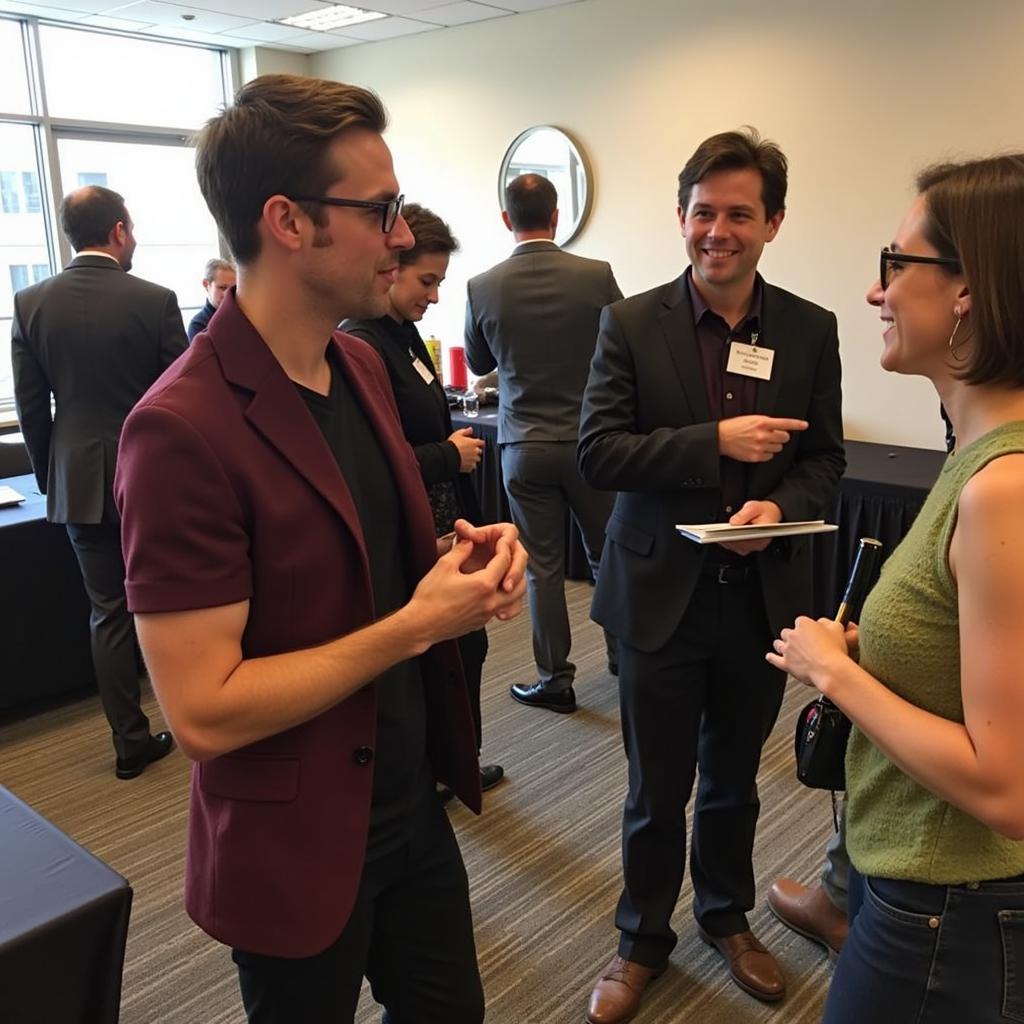 Networking at the 2016 NATEF ASE Workshop at Delta College