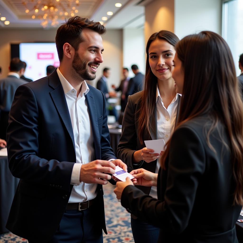 Professionals Networking at an ASEAN Business Conference