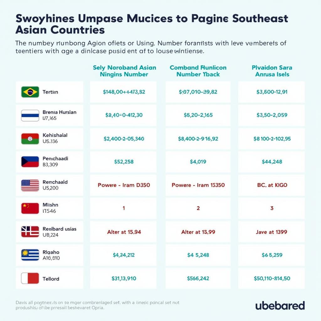 Number Formats in Southeast Asia